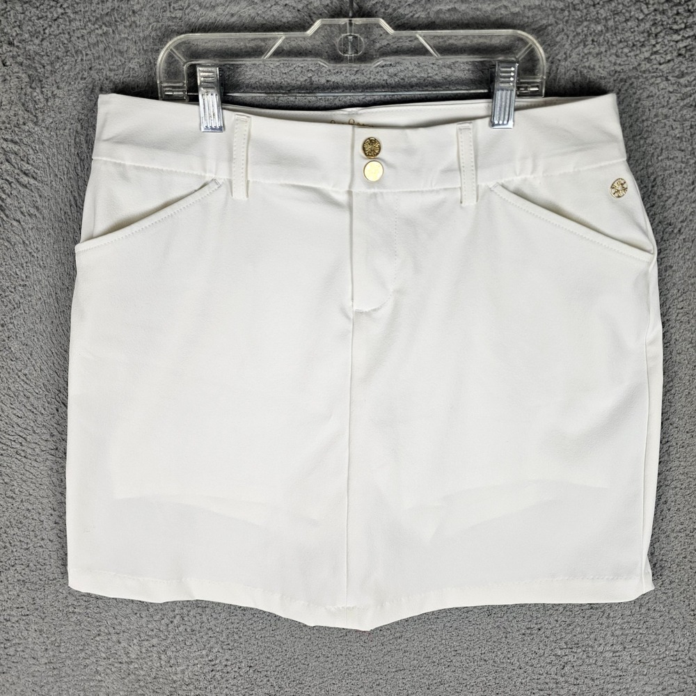 Lilly Pulitzer Skort Women 12 White Luxletic Active Golf Tennis 007955